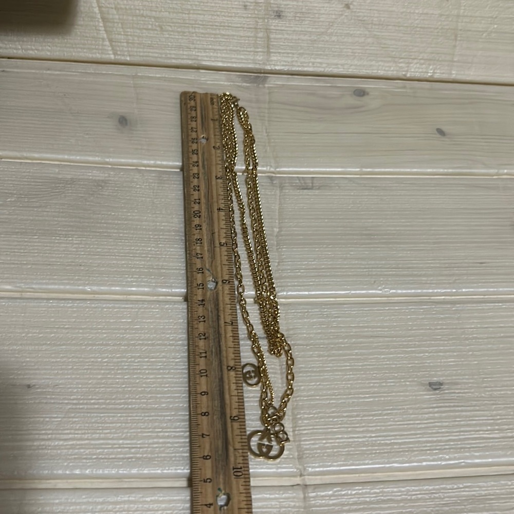 Women’s layered necklace w/ earring stainless steel 9” 24cm NWOT - Picture 2 of 8